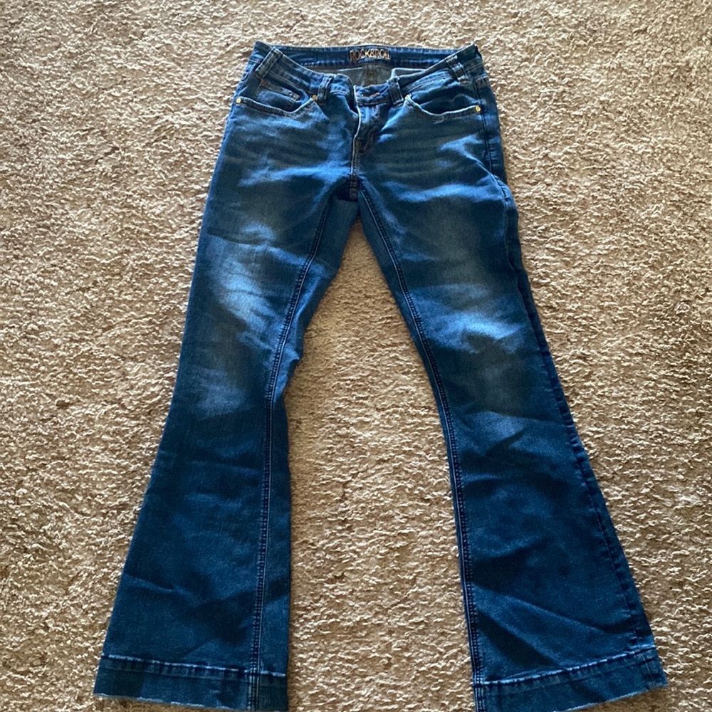 rock and roll denim trousers